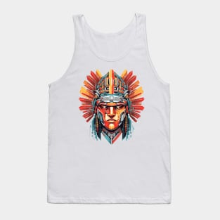 Ancien Aztec Warrior Mystical Abstract Tank Top